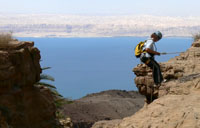 Canyoning - rappelling - snapling in Israel